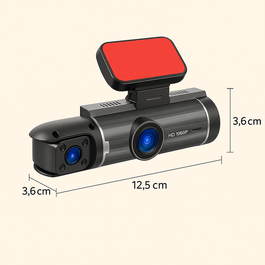 Dual Dashcam med 1080p HD, Nattesyn & G-sensor – Front og Bagkamera