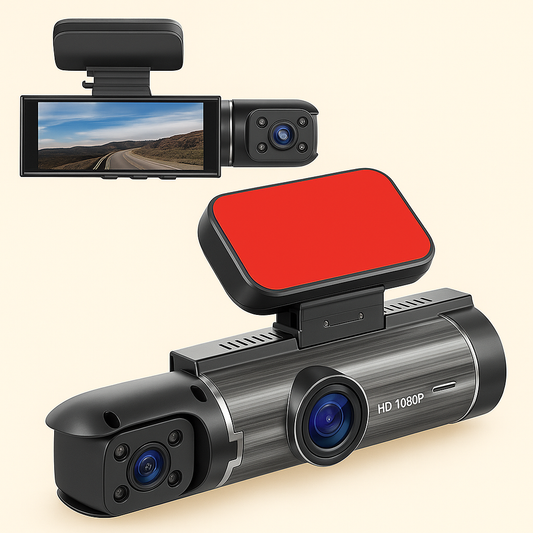 Dual Dashcam med 1080p HD, Nattesyn & G-sensor – Front og Bagkamera